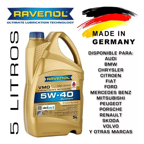 Aceite Motor Sae 5w 40 Vmo 5lts. Ravenol