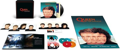 Queen The Miracle Box Lp Vinyl + 5 Cd + Blu-ray + Dvd + Book