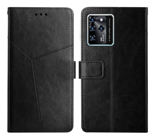 Funda De Poliuretano Con Costuras En Y Para Zte Blade V30