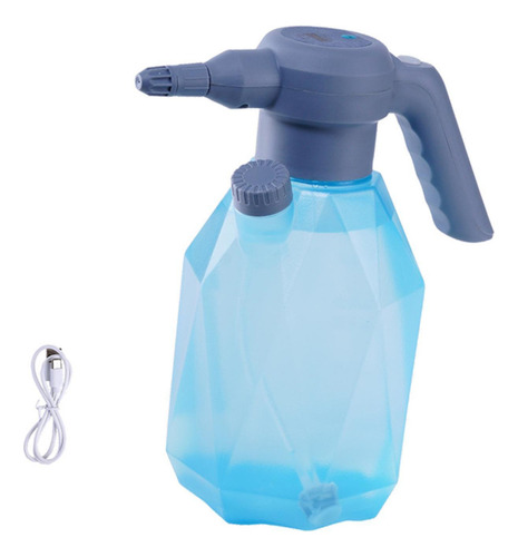 Botella Rociadora Eléctrica Recargable 3 Litros Azul Claro