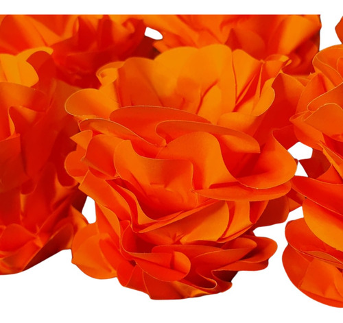 40 Forminhas Para Doces Finos Casamento - Modelo Flor Cor Laranja