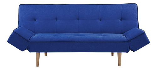 Sofa Cama Plegable Gs1991 Color Azul Marino Diseño De La Tela Liso