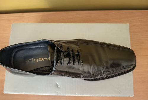 Zapato De Vestir Briganti Punta Recta Color Negro Talle 43