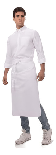 Faldón Mozo Tropical Mecanico - Uniforme De Cocina Carim Blanco Unico