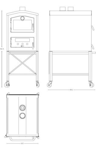 Horno A Leña Tromen Trh | Con Base