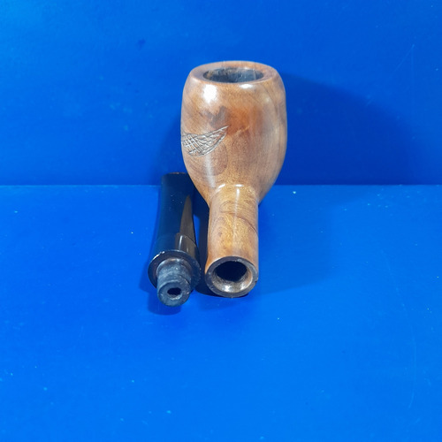 Imagem 8 de 10 de Cachimbo Antigo New Rose Radica Restaurado Higienizado