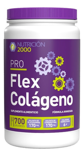 Colageno Hidrolizado Polvo Pro Flex 700 G Sabor Arándano Nutricion 2000