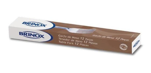 Jogo De 12 Garfos De Sobremesa Em Aço Inox