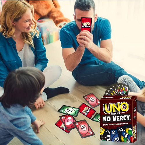 Mattel Uno No Mercy Card Games Pocket-size For Party Fun