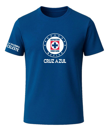 Playera Con Diseño Estampado Cruz Azul La Máquina V2