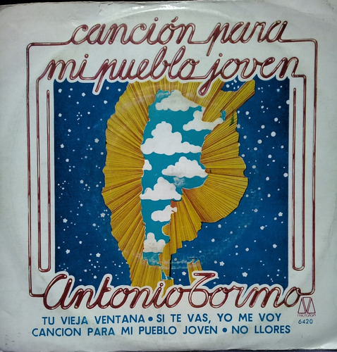 Simple Antonio Tormo (cancion Para Mi Pueblo Joven) (Usado)