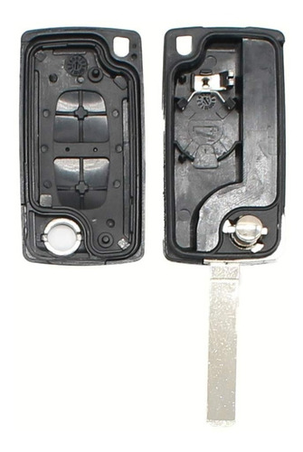 Imagen 4 de 7 de Carcasa Llave Auto Navaja Citroen 3 Botones Porta Pilas Va2