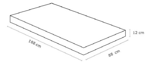 Colchão Solteiro Espuma 88x12x188cm D-20 Ortobom Perfil Force