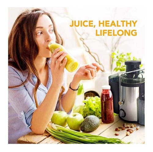 Imagen 10 de 10 de Exprimidor Eléctrico Extractor Saca Jugo Frutas Y Verduras