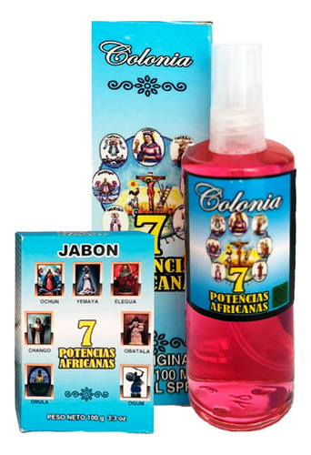 Veladora 7 Potencias - Fortuna, Protección, Suerte Kit 3 Pza