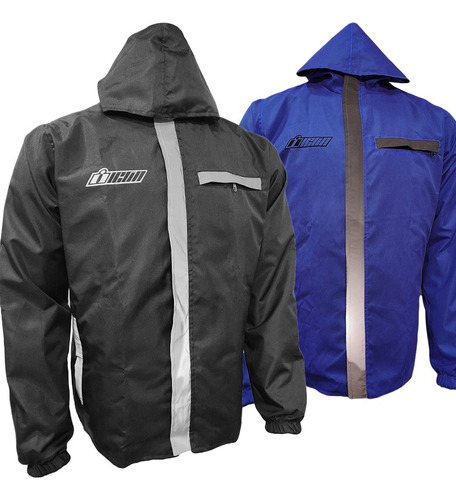 Chaqueta Doble Faz Tipo Icon Semi Impermeable Moto Promo