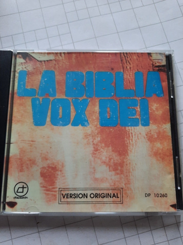 Vox Dei - La Biblia / Versión Original. Cd Made In Canada