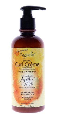 Crema Rizada Con Aceite De Argán De Agadir, Unisex, 10 Onzas