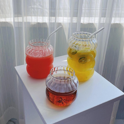 Vaso Sippy De Vidrio Con Vaso Duradero De Pajita Para 865 Ml
