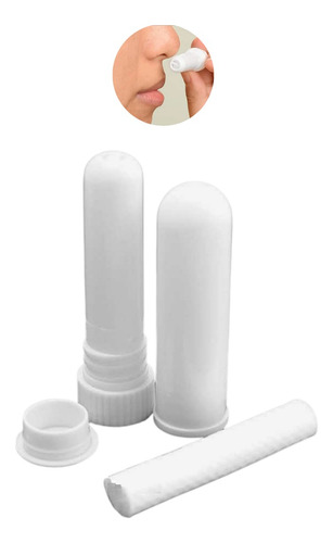 Kit 20 Inalador Nasal Aromaterapia + 10 Mini Funil Plástico
