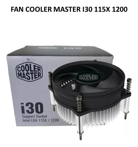 Fan Cooler Master I30 Compatible Con Sockets Intel Lga 115x.