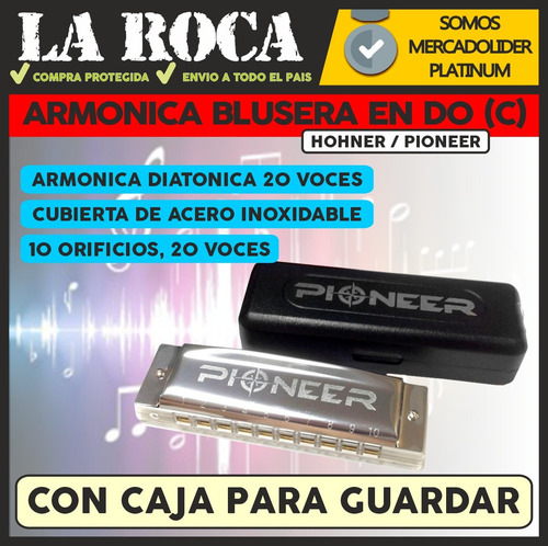 Armonica Blusera Hohner Horizon Diatonica En C (do) - Cuotas