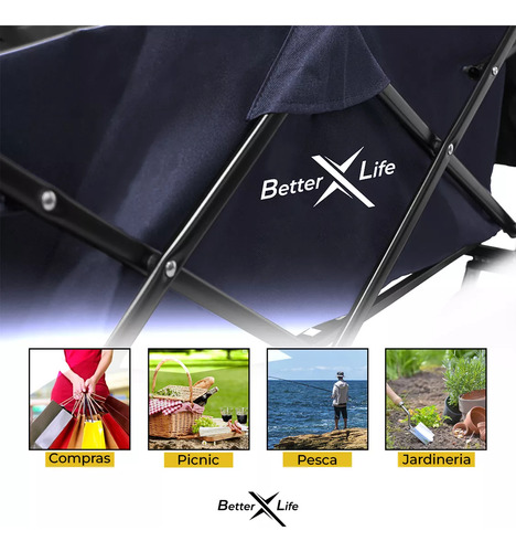 Coche De Playa Para Acampar Al Aire Libre Con Asa Ajustable