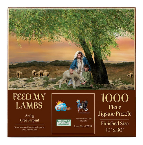 Rompecabezas De 1000 Piezas Feed My Lambs - Sunsout Inc