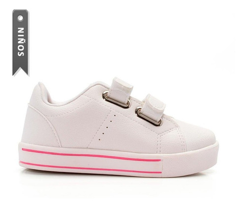 Tenis Klin Easy Mood Mix Para Niños-blanco/rosa