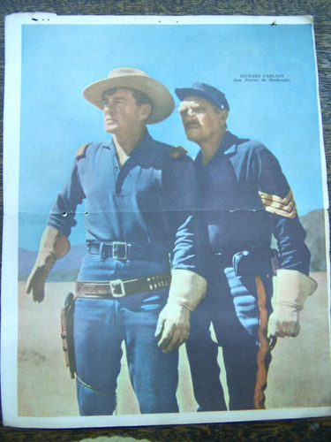 Imagen 1 de 3 de Poster Tv * Los Jinetes De Mackenzi * 1961 *