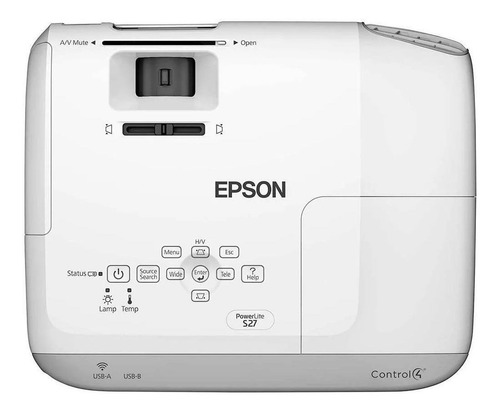 Proyector Epson PowerLite S27 2700lm blanco 127V