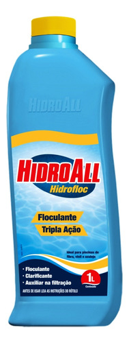 Clarificante E Floculante Hidrofloc- Hidroall 1 Litro