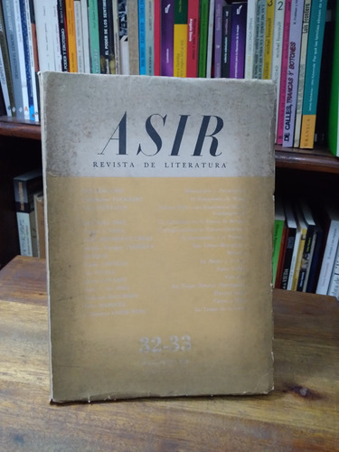 Asir. Revista Literaria Nº 32-33 (uruguay)