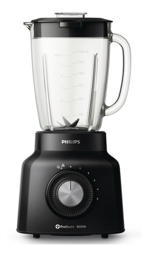 Licuadora Philips 700 W Vaso Vidrio Refractario 2 Lt Hr2138