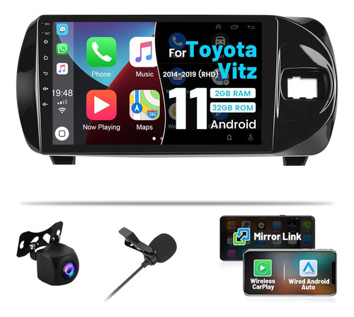 Estereo Toyota Yaris Vitz 2014-2019 Android Carplay 2g+32g