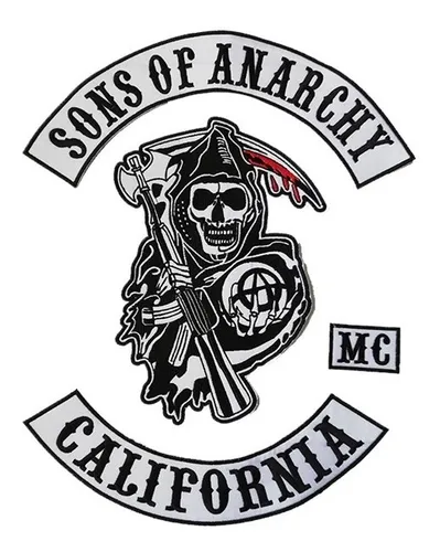 Sons Of Anarchy California Mc Parche Bordado Tamaño Espalda