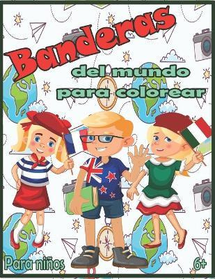 Libro Banderas Del Mundo Para Colorear : Banderas Con Gui...