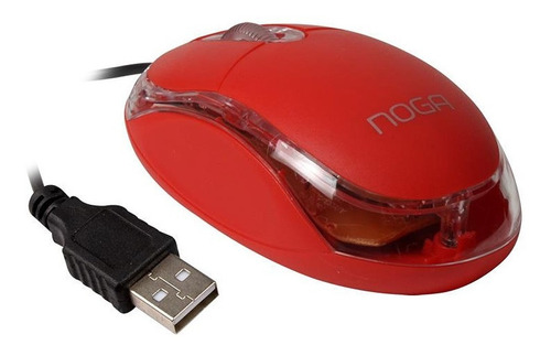 Mouse Optico Usb Noga Ng-611u Pc Notebook 3 Botones Compacto