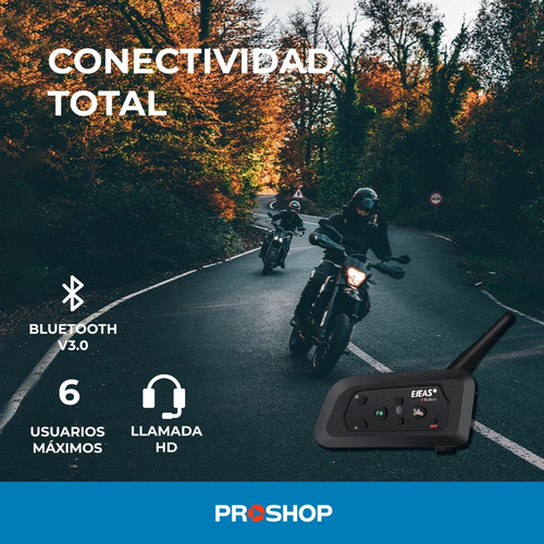Kit 2 Intercomunicadores Moto Cascos Inalambricos Bluetooth!