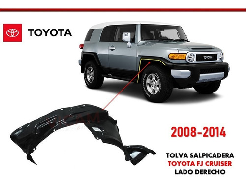 Tolva Lodera De Salp Toyota Fj Cruiser Derecho 2008-2014