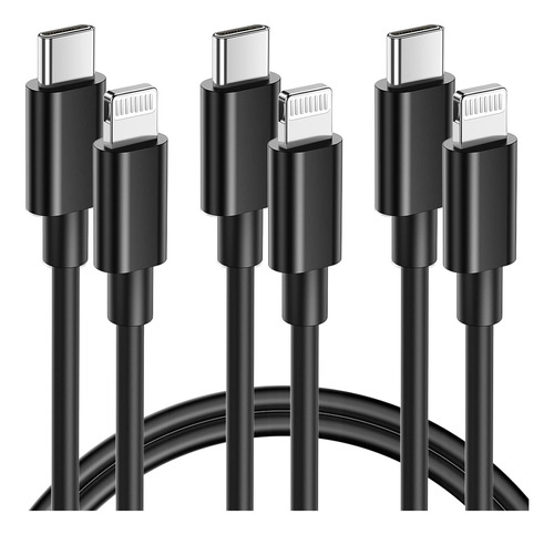 Cable Usb C A Lightning De 3 Pies [certificado Mfi], Cable D