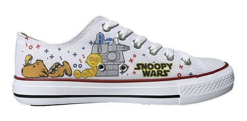 Zapatilla Sin Caña Estampada Snoopy