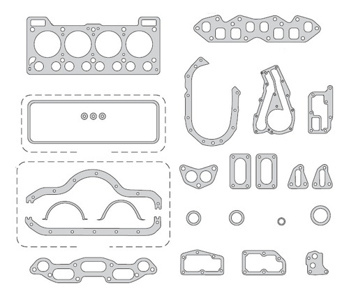 Juego De Juntas Completo Renault 9 11 12 18 1.6 Carb. (ar)