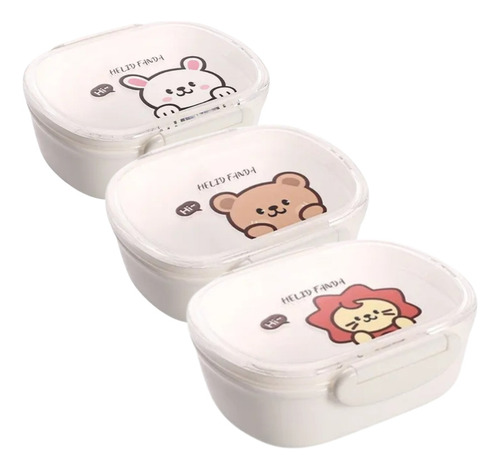 Tupper Vianda Infantil Lunchera Hermético 350 Ml Chufi Bebés León