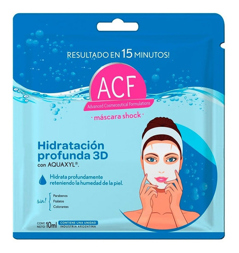 Mascara Facial Acf Shock Hidratacion Profunda 3d 