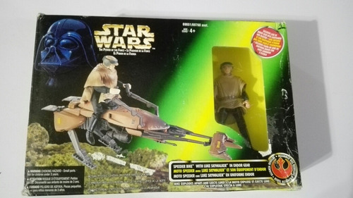 Moto Speeder Con Luke Skywalker En Uniforme Endor