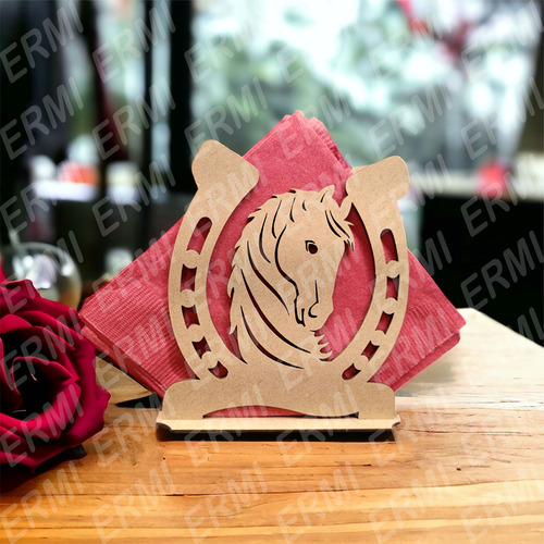 Paquete 14 Piezas Servilleteros Herraduras Vaqueros Mdf Herradura Caballo