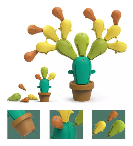 Set De 42 Juguetes Para Coser Y Apilar Cactus