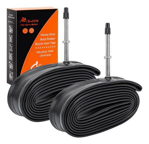 Paquete De 2 Tubos De Bicicleta 700c De 28 Pulgadas 700x35c