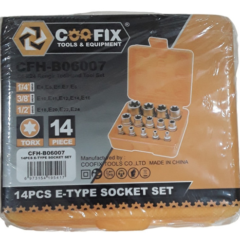 Juego 14 Piezas Dados Torx O Estrella Marca Coofix